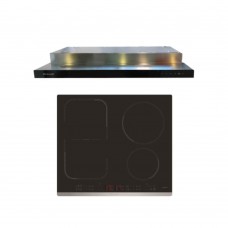 (Bundle) Brandt AI1790X Built-in Extractor Hob + BPI6449X Induction Hob